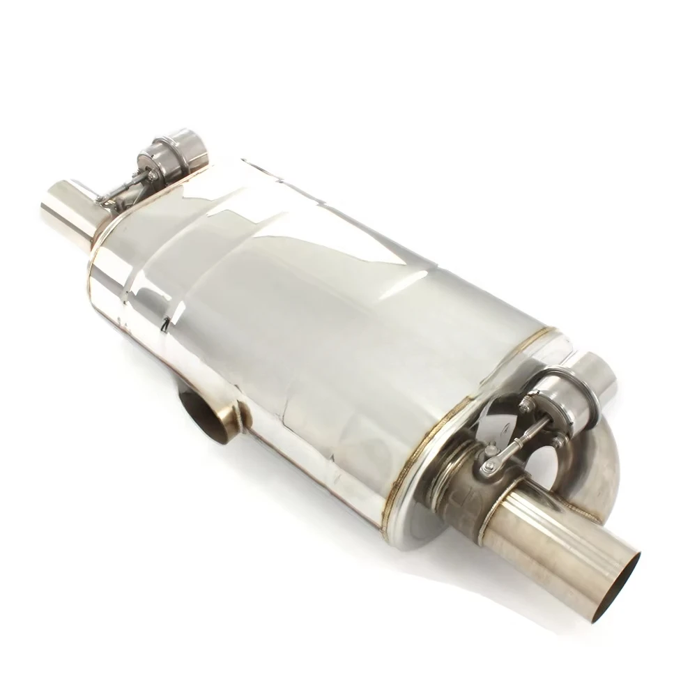 Exhaust Pipe Vacuum Pump Controller Valve Muffler Remote Control Stainless Steel T Shape 63mm Valvetronic Valved Muffler