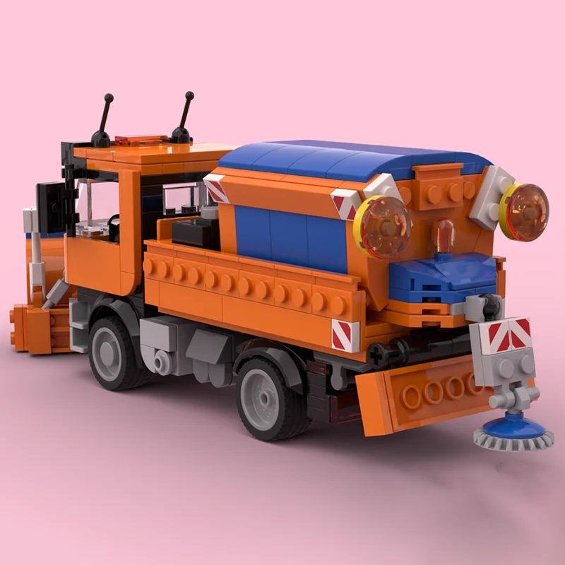 Moc Building Snow Plow Lorry Model Technology Truck Gift Construstion Engineering Vehicle Model DIY Assembly Holiday Sets Toys