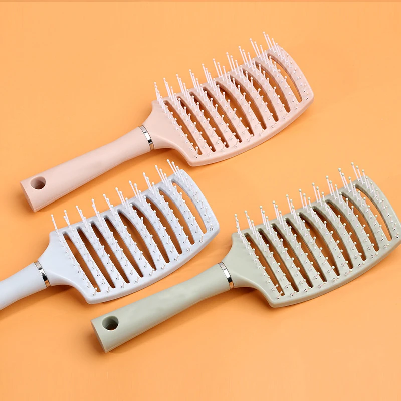 Hair Brush Scalp Massage Comb Curling Comb Air Cushion Plastic Comb Bristles Air Bag Comb Household Massage Hairdressing Comb