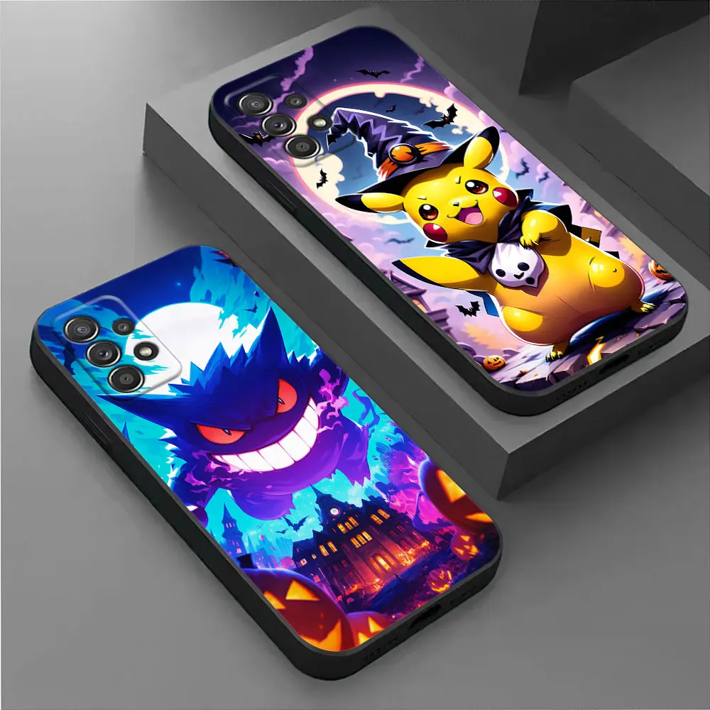 Case For Samsung Galaxy A17 A27 A57 A37 5G A07 A55 A54 A34 A35 A25 A15 A56 A36 A26 A16 A06 Back Cover Funny P-Pokemons Halloween