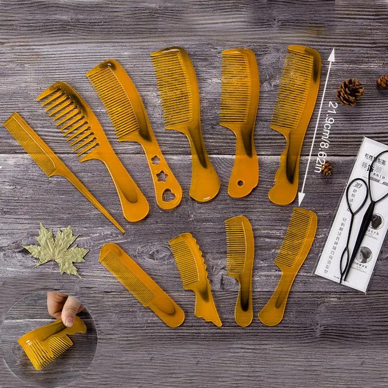 10Pcs Plastic Hair Comb Set Anti Static Detangling Combs Assorted Sizes And Styles For All Hair Types·..