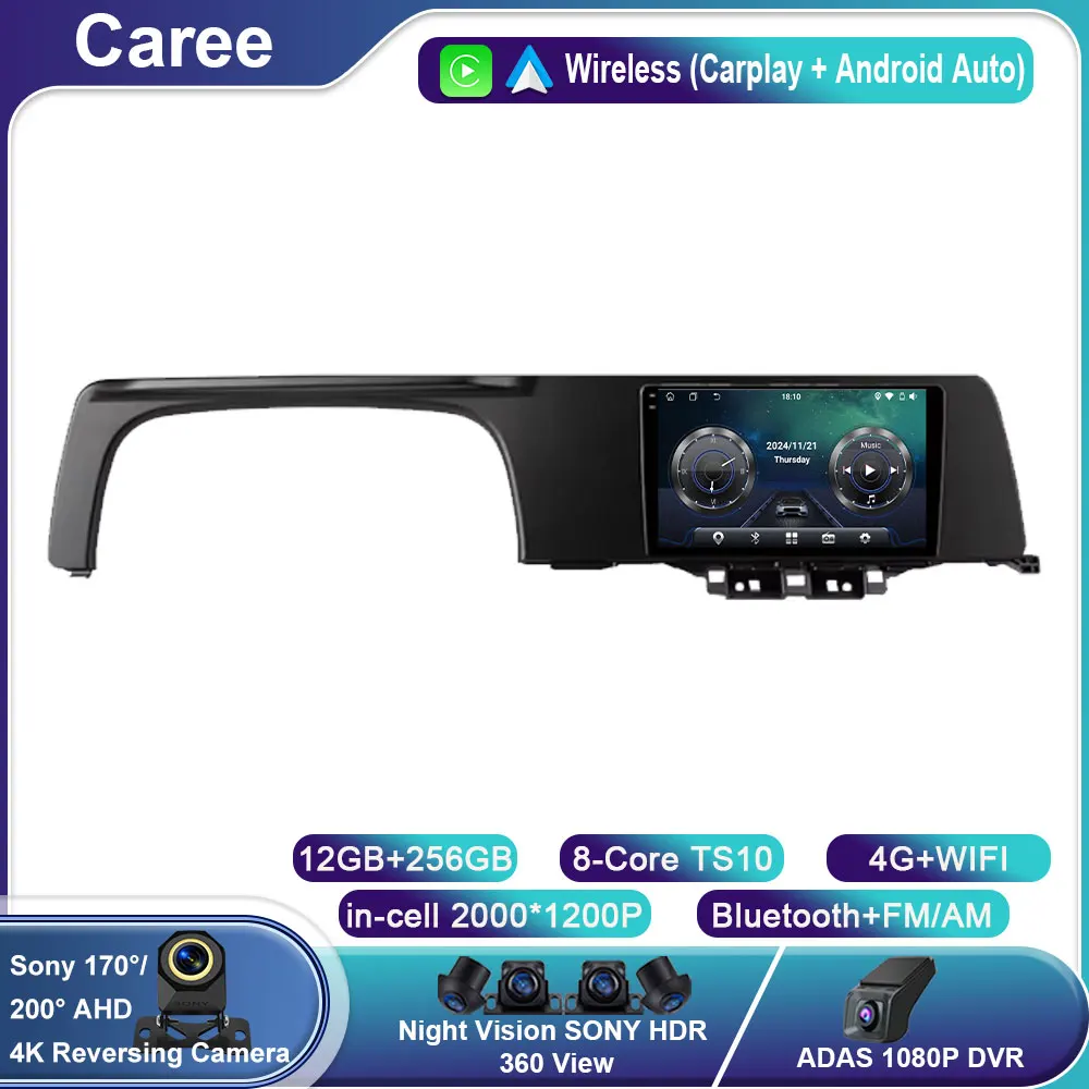 

Car Carplay For Kia Sonet LHD 2020 - 2022 Android Auto Radio GPS Navigation Multimedia Stereo Player 4G WIFI BT QLED No 2din DVD