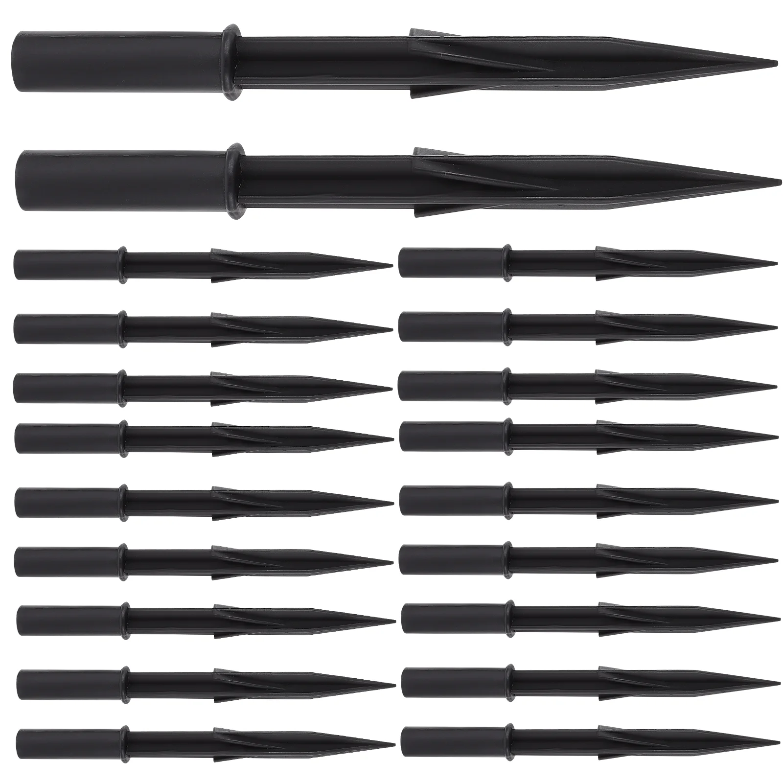 20 Pcs Plants Solar Lawn Light Stakes Replacement Sports Parts Black Path Ground