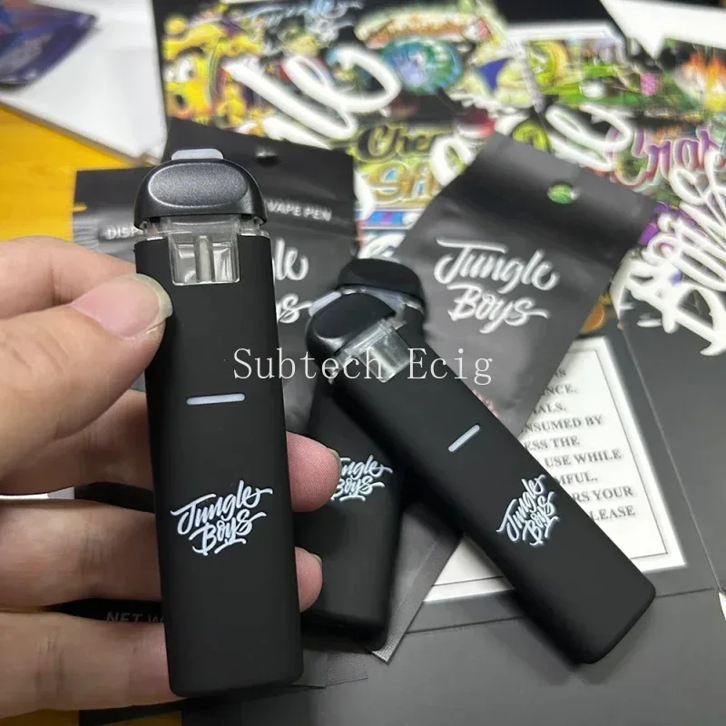 

5pcs Jungle Boys Vape Pod Kits 1.0ML Ceramic Coil Empty Vapes Device 380mah Rechargeable Battery Vaporizer Pen with Bag Stickers