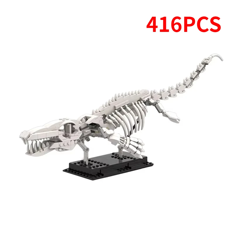 

IDEA Series Mosasaur Fossil Building Blocks MOC-47070 Mosasaur Skeleton Dinosaur Assembly Model Puzzle Kids Toy Birthday Gift