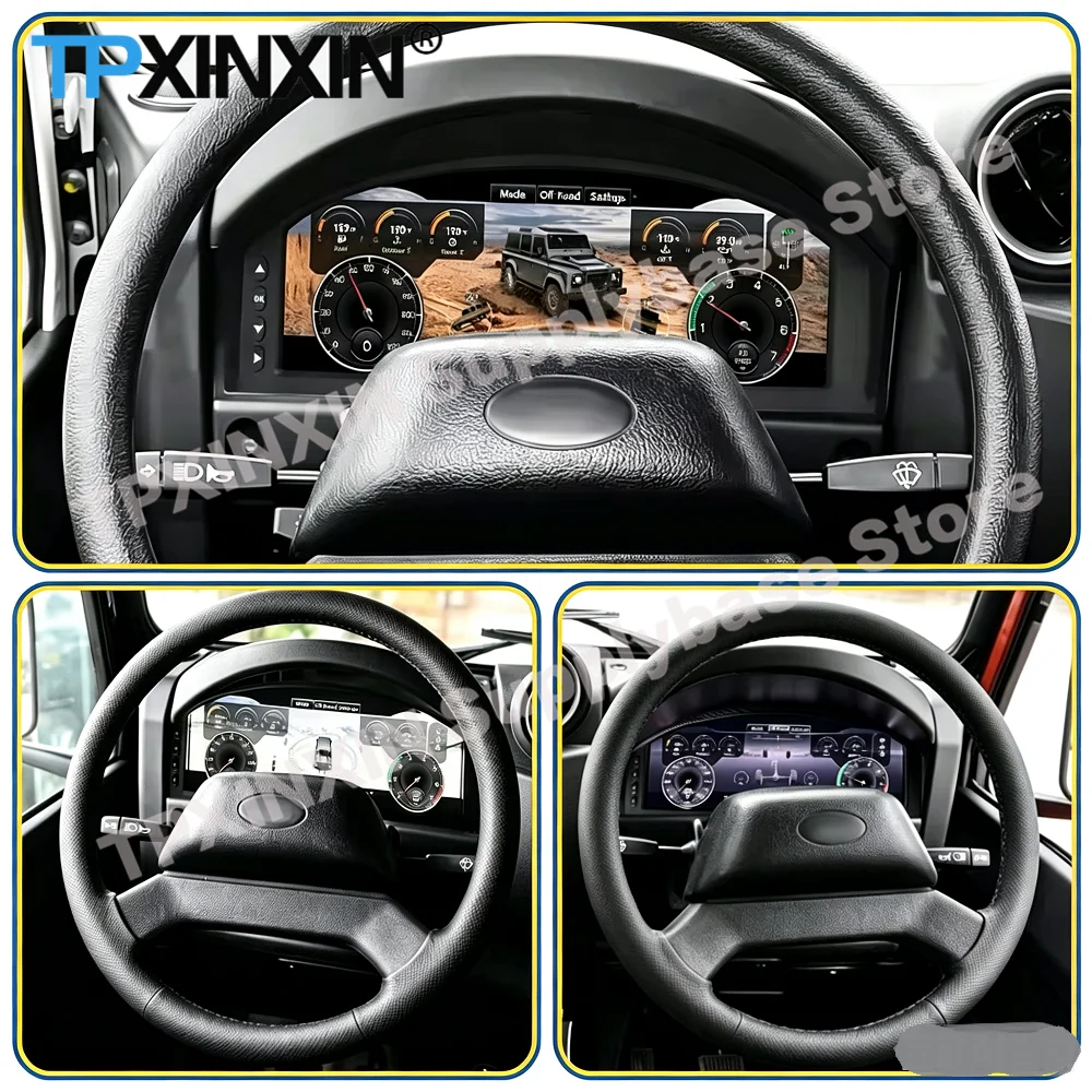 For Land Rover Defender 2012~2016 12.3 Inch Car dashboard Digital Performance Display Dashboard DenaliDigital Instrument Cluster