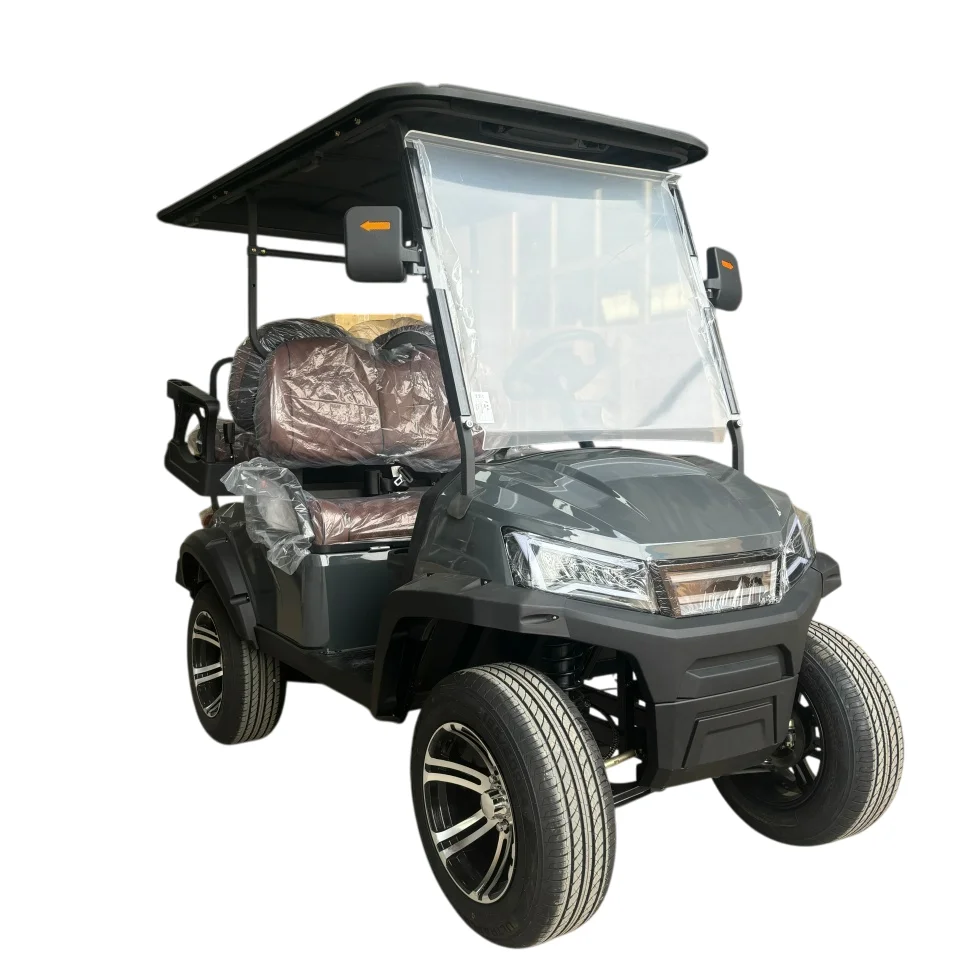MMC أحدث عربة جولف كهربائية 4 مقاعد 48 فولت 72 فولت 5000 واط 90 كجم نطاق زجاج أمامي قابل للطي لملعب الجولف والاستخدام الشخصي #1