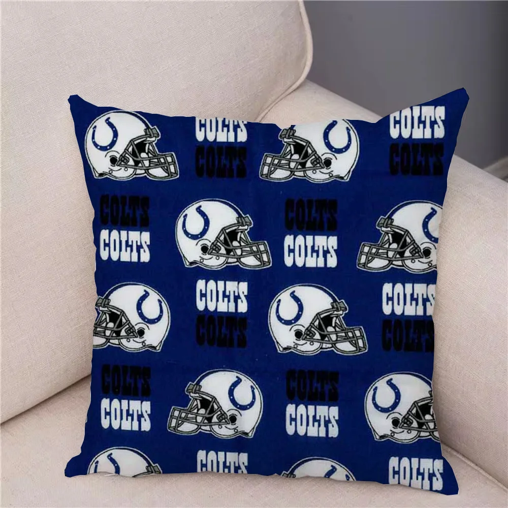 Indianapolis Colts Couch Kissen Kissen bezug 45 × 45 kurze Plüsch dekorative Kissen bezug Dekor 40x40 Kissen bezüge 50x50 Autos ofa