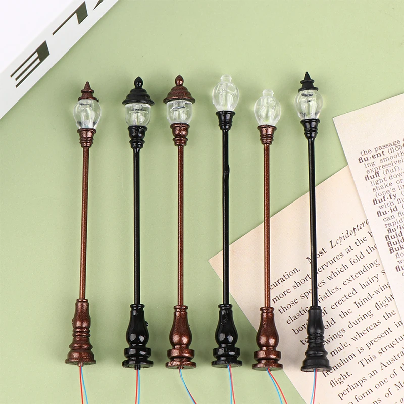 1:87 Scale Model Mini Lamps 3V Led White light Street Lights For Micro Scene биотуалет для дома дачи