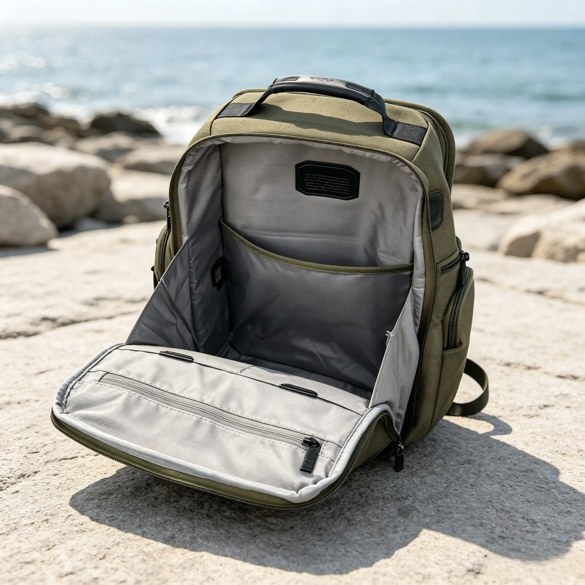 Men Minimal Fashion Ballistic Nylon Backpack 2026 New Version Spacious Travel Laptop Bag view 6