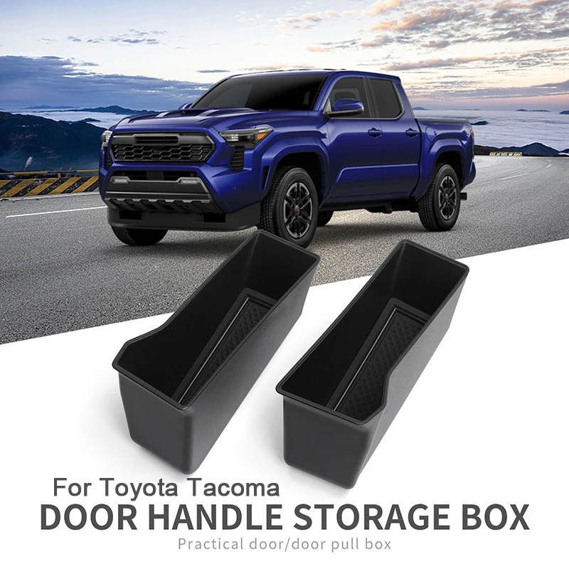 

2Pcs For Toyota Tacoma 2024 Door Pull Storage Box Door Handle Storage Car Accessories