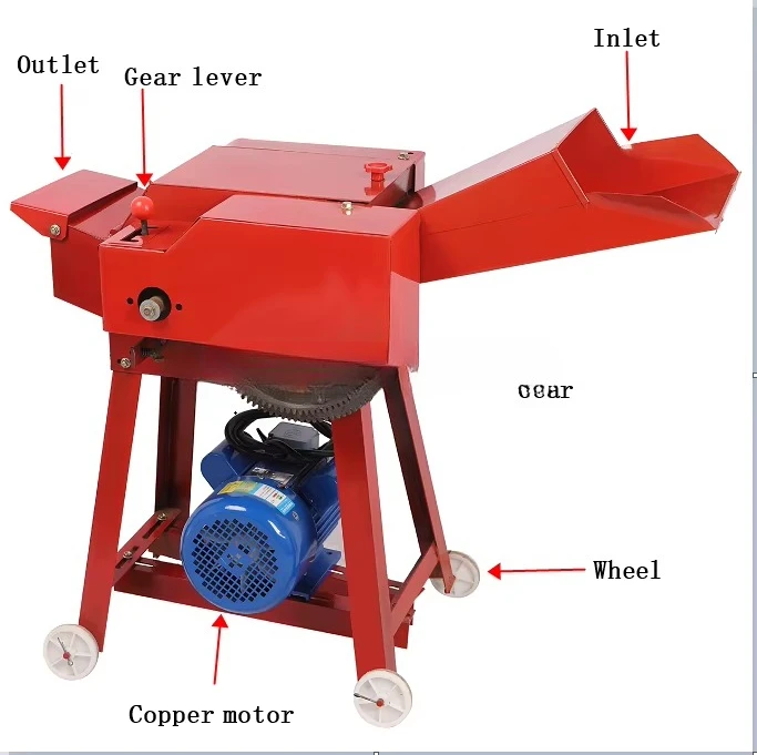 Hot Sale Mini Agricultural Chaff Cutter Machine for Livestock Animal Feed Making