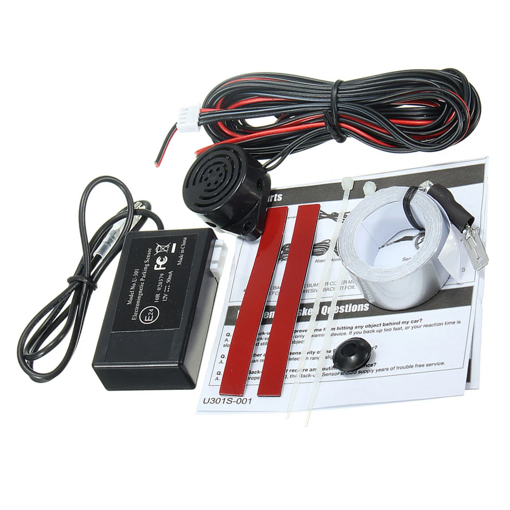 Auto Parking Sensor Kit Universal Sensors Buzzer 12V Electromagnetic Reverse Backup Radar Sound Alert Indicator Probe System