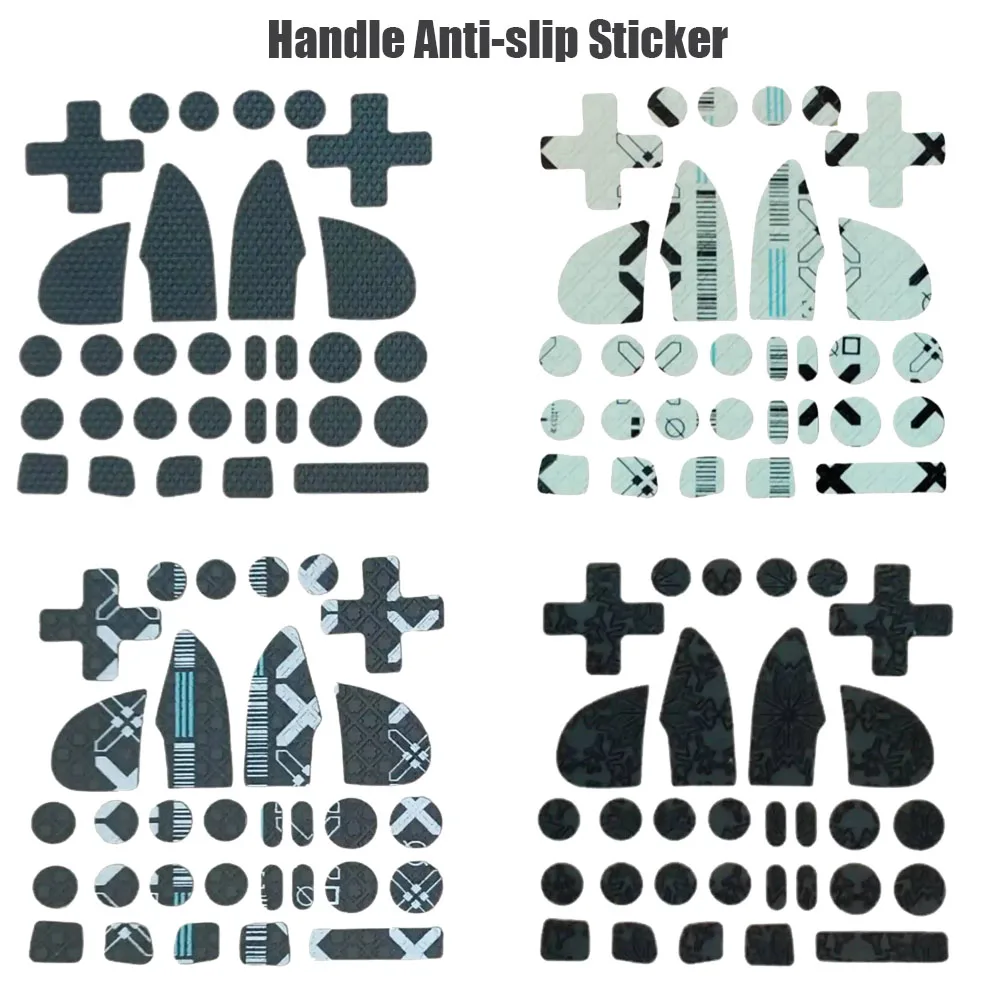 ملصق مضاد للانزلاق لـ Flydigi Black Knight 3/4Pro Gamepad مقبض قبضة الجلد ملصق غطاء متعدد النوع زر ملصق واقي