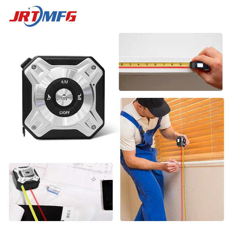 2 In 1 Digital Laser Tape Measure/40m Digital Measuring Tape Rangefinder Laser/Measuring Tape 150 Cm Measure With Laser Logo