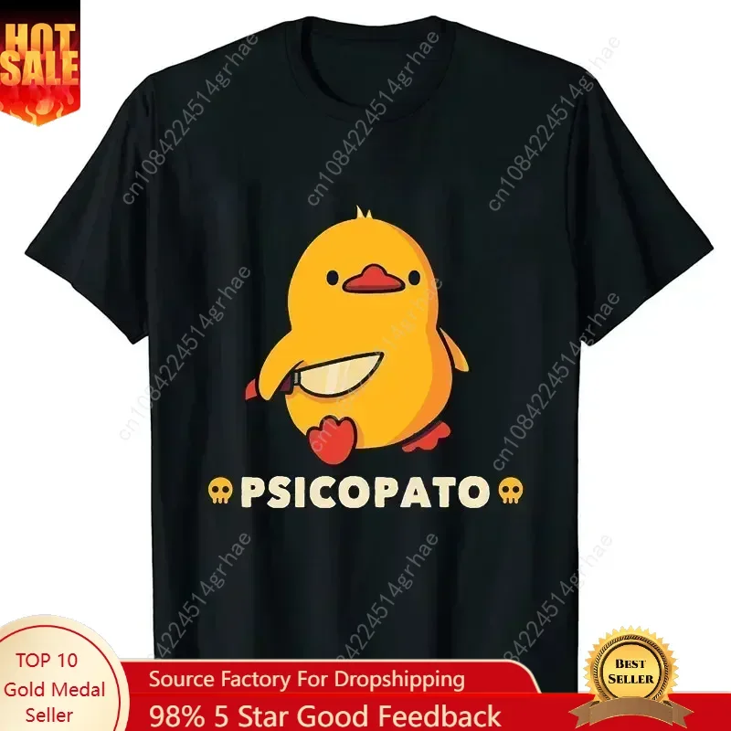 

Duck with Knife Funny Clothes Aesthetic New Arrival Mens Clothes Tee Shirt Graphic T-Shirts Men Tshirt for Men Ropa Hombre 70413