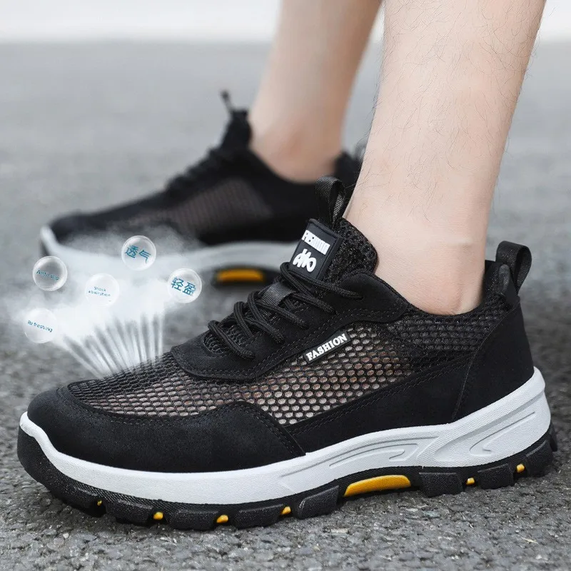 أحذية رياضية رجالية صيفية جديدة قابلة للتنفس ومقاومة للماء، أحذية قماشية متعددة الاستخدامات، أحذية أب عصرية للأنشطة الخارجية ...