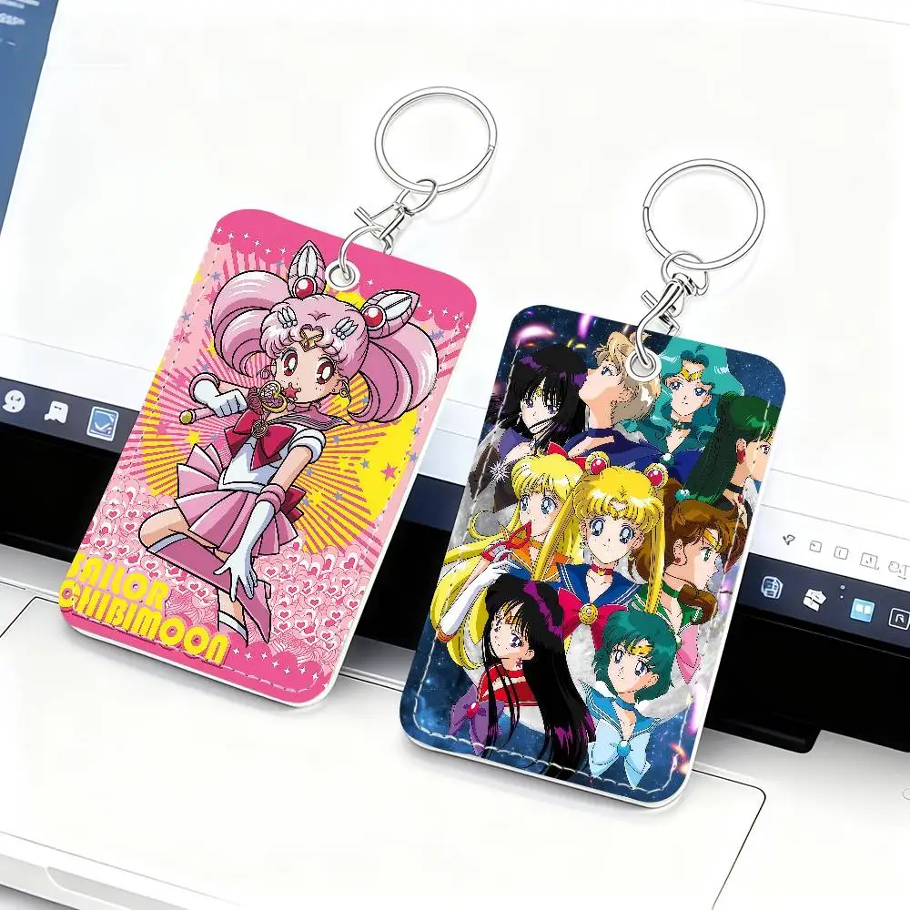 Comic S-Sallor Moon Card Holder Suitable For Bank Access Library  Parking Bus Subway And Keychain