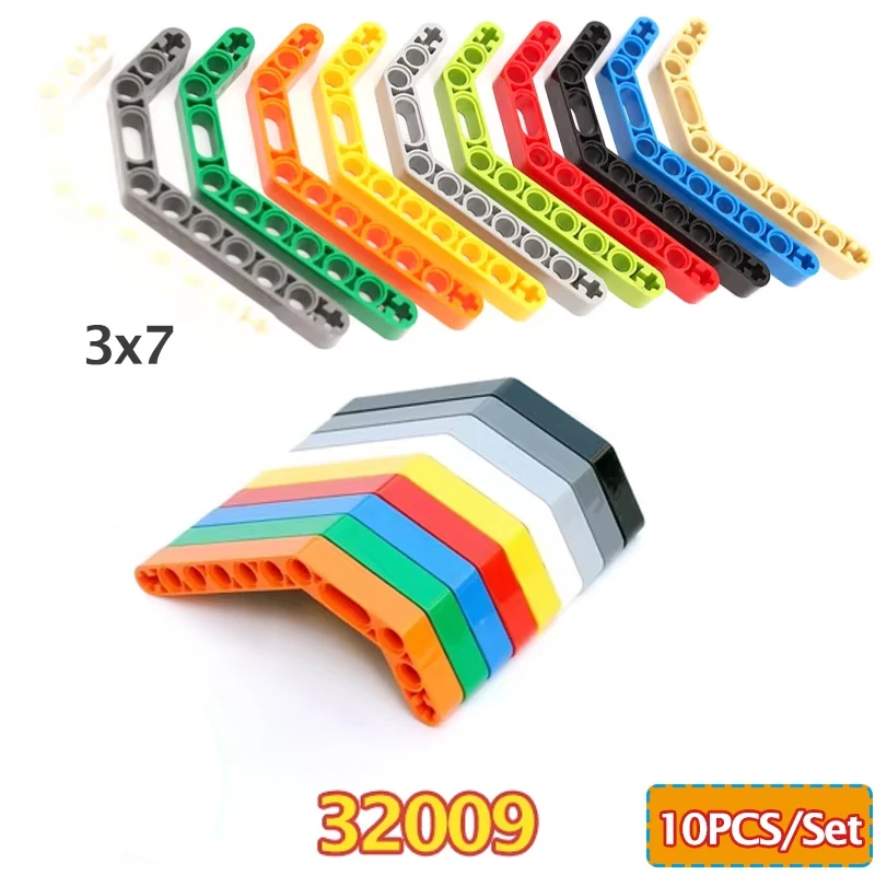 

MOC 32009 3x7 отверстий двойной изогнутый подъемник технология строительные блоки детали сборки DIY толстые частицы кирпичи игрушки аксессуары