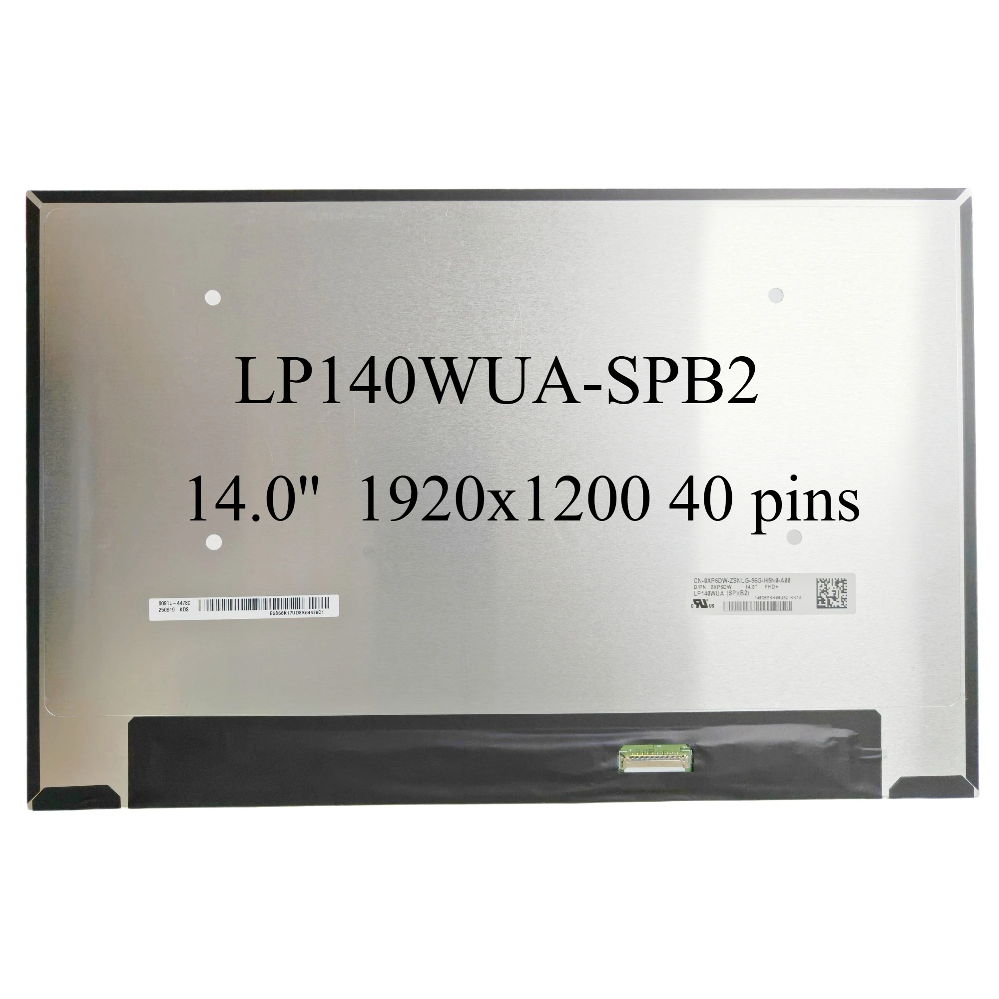 

LP140WUA SPB2 14,0-дюймовый ЖК-экран для ноутбука 1920x1200, 40 контактов