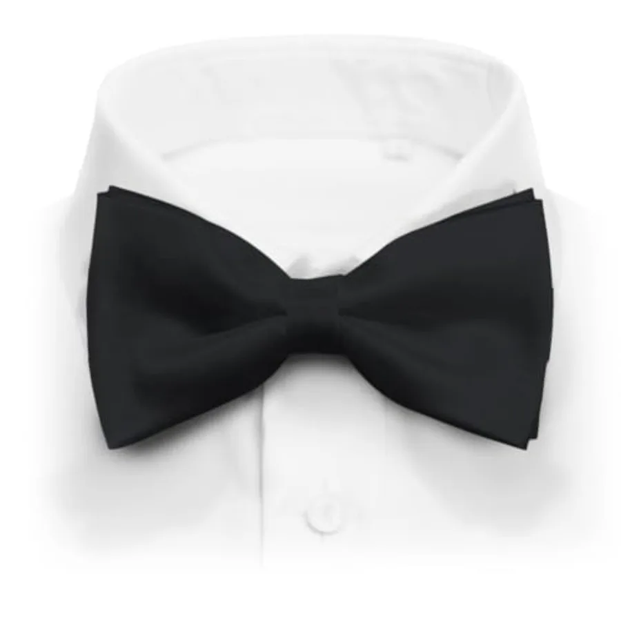 

Mens Classic Pre-Tied Satin Formal Tuxedo Bowtie Adjustable Length Large Variety Colors Available