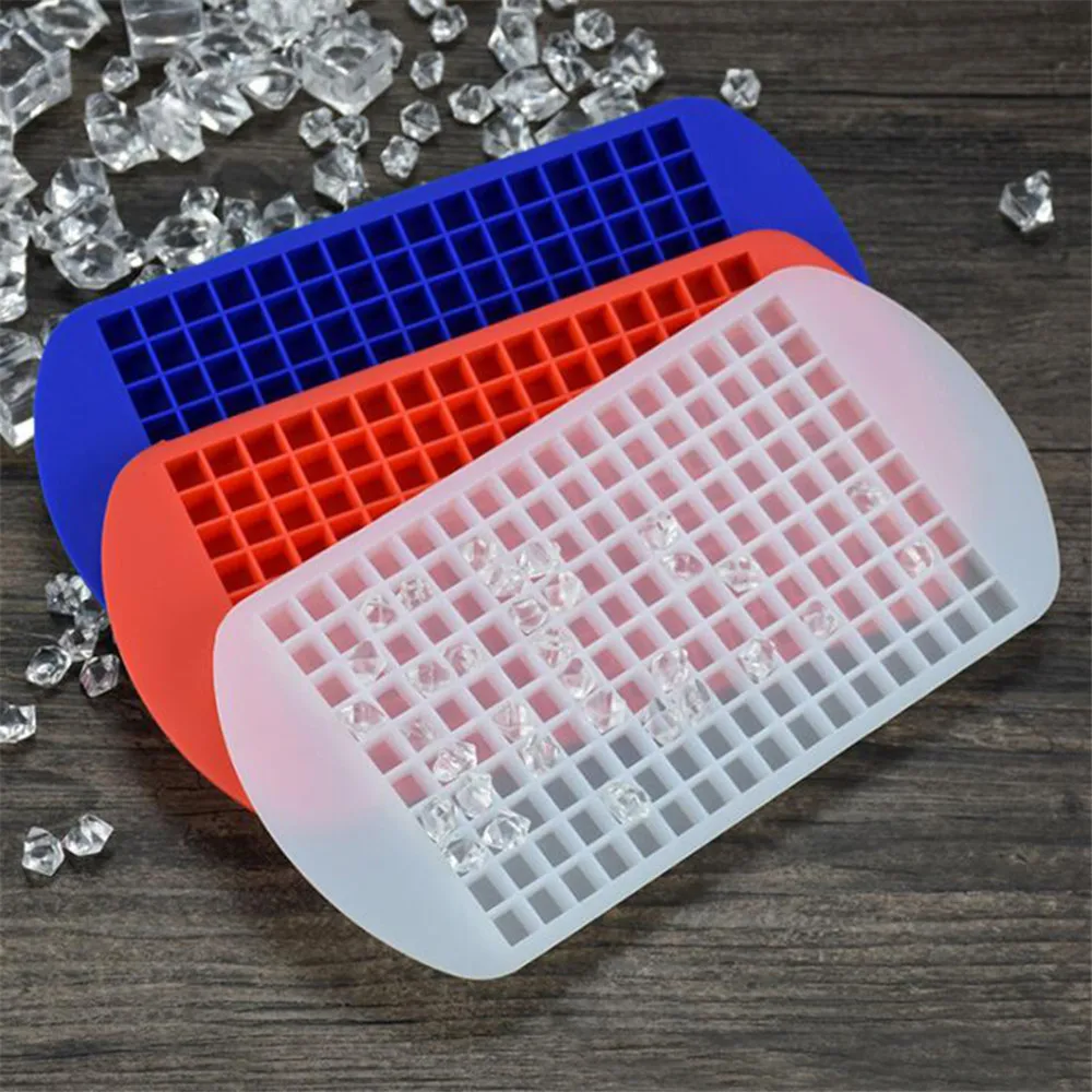 Ice Cube Tray 160 Grids Silicone Fruit Ice Cube Maker DIY Creative Small Ice Cube Mold Square Shape Kitchen Accessories 2023 new