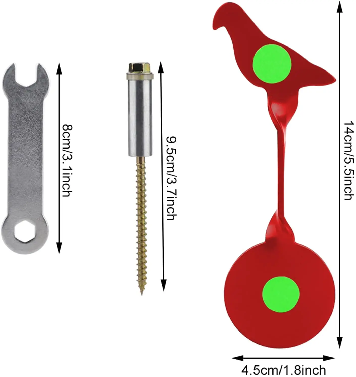 Small Metal Target Shooting Practice Spinner for Slingshot  Airsoft Plinking Target Bird Outdoor Sports