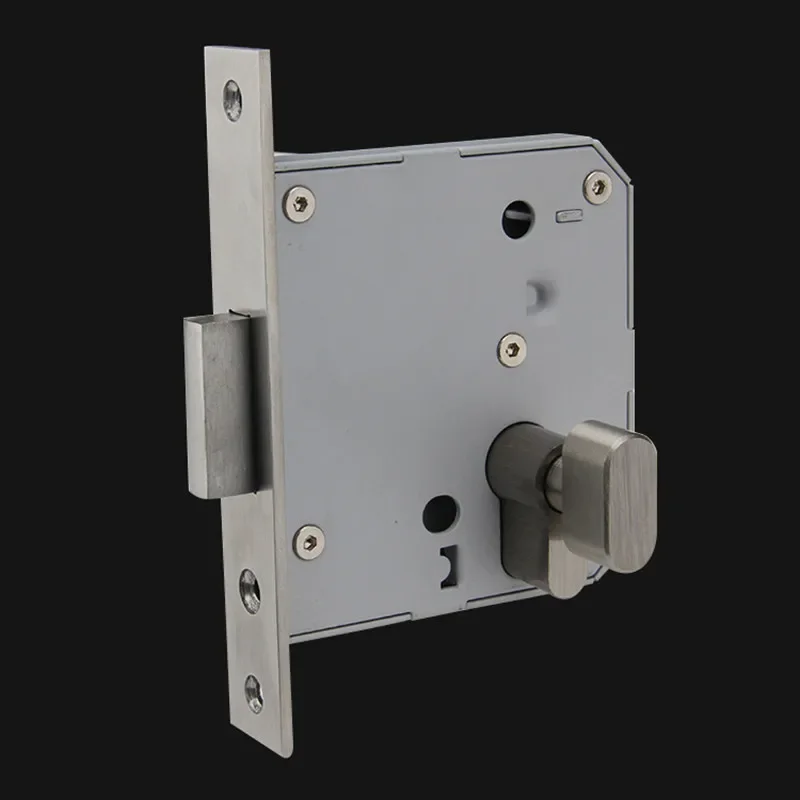 Fire Resistant Door Lock Universal Stainless Steel Lock Complete Set of Fire Safety Channel Door Core Escape Sliding Door Lock