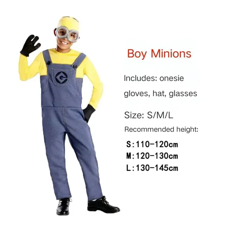 Movie Thief Dad Gru Doll, genitore-figlio vestire come cos maschile e femminile adulto, vestiti e occhiali da uomo giallo