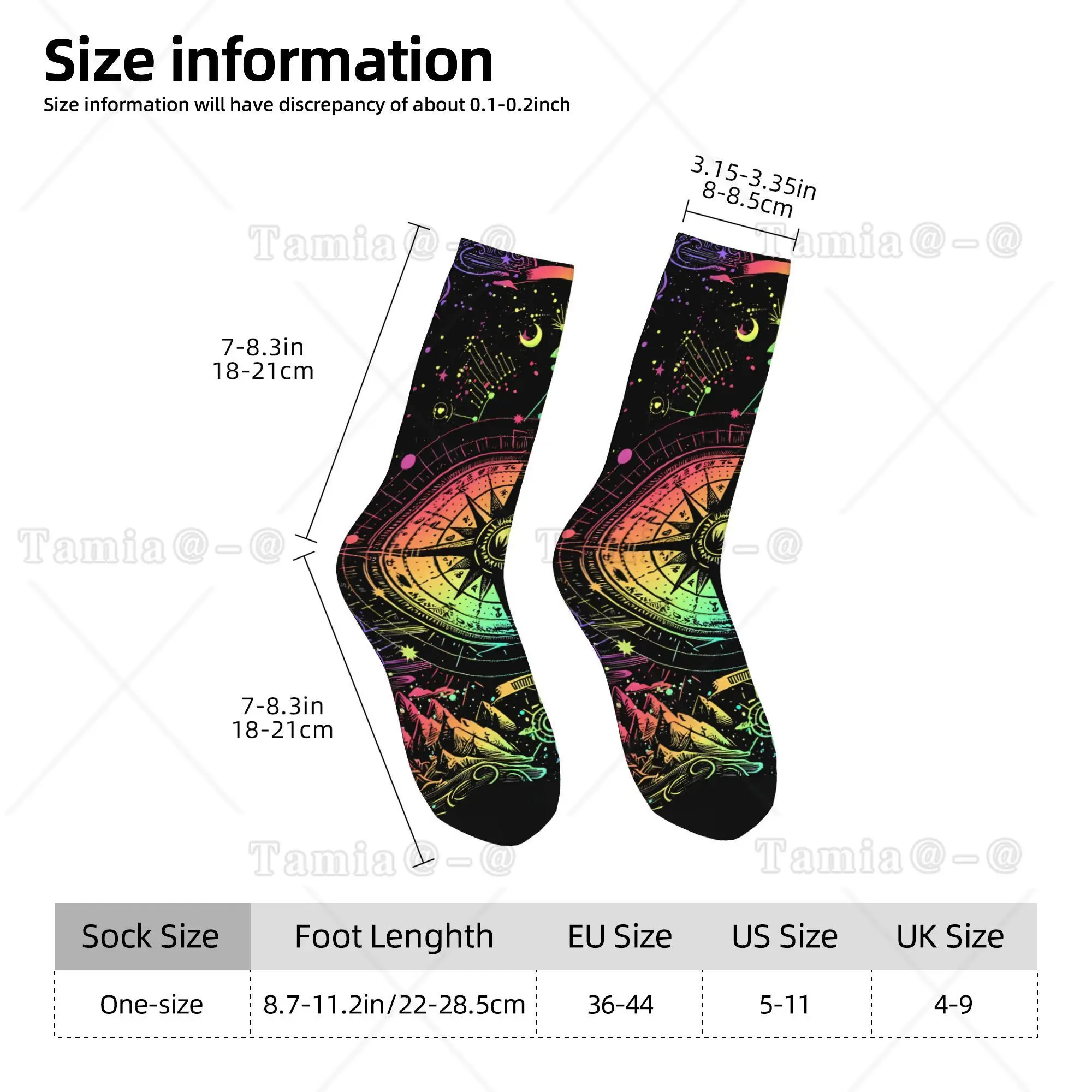 Compass  Sock Printed Man Polyester