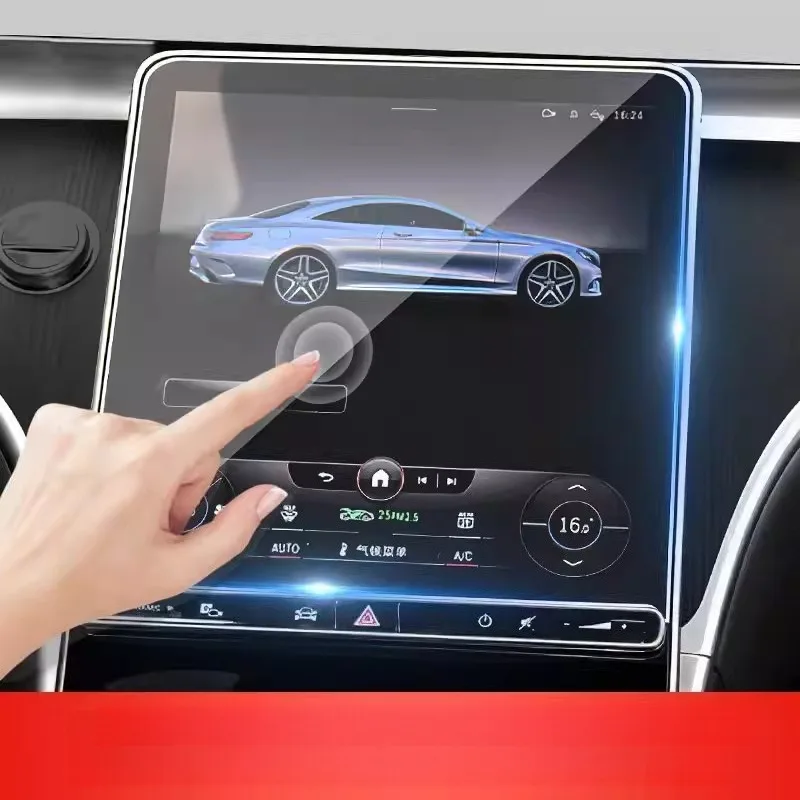 For Mercedes-Benz GLC260L/300L 2026 HD Clear Tempered Glass Screen Protector Interior Accessories
