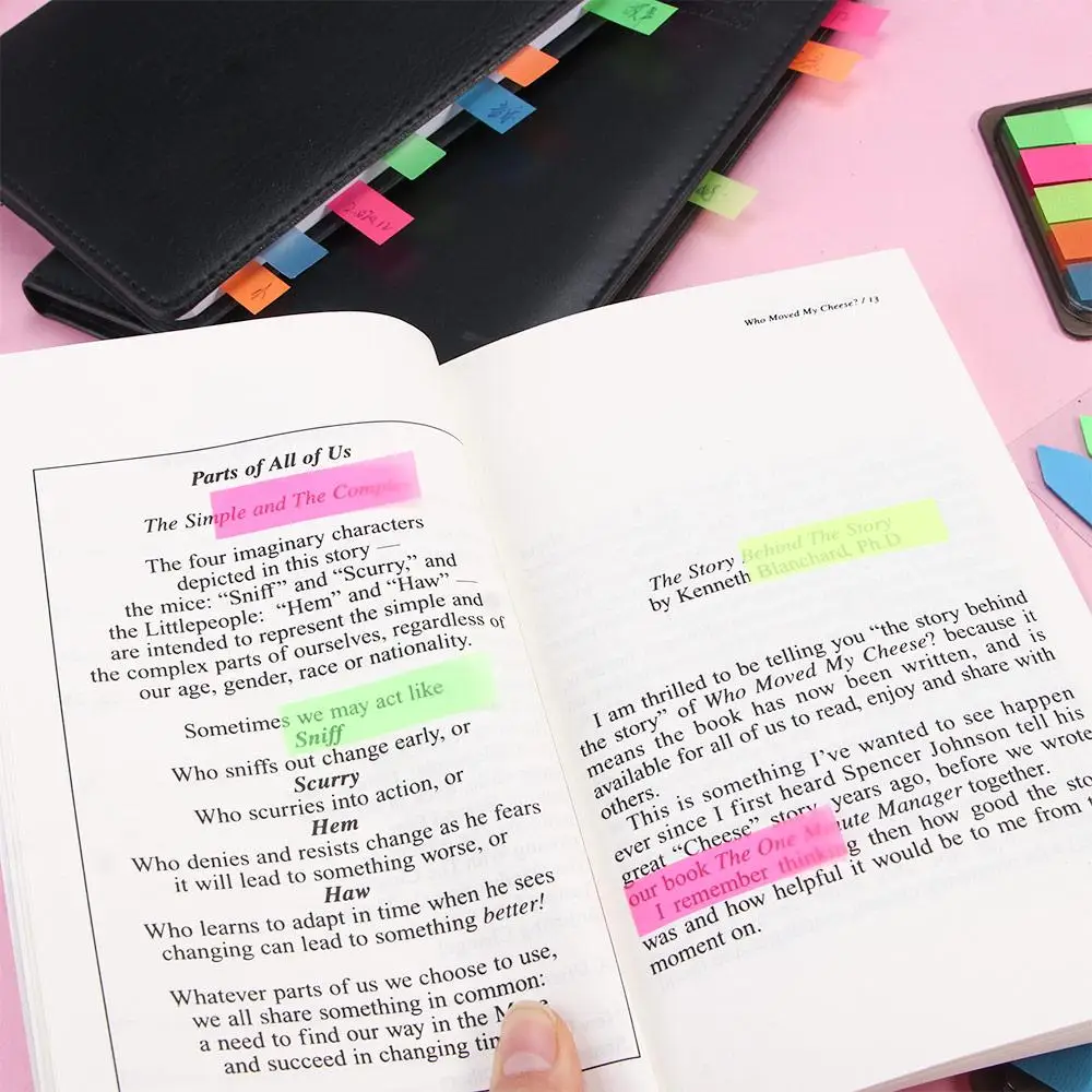 Self Adhesive Index Tags Memo Pads Office School Supplies Note Stickers Sticky Notes Bookmark Stickers