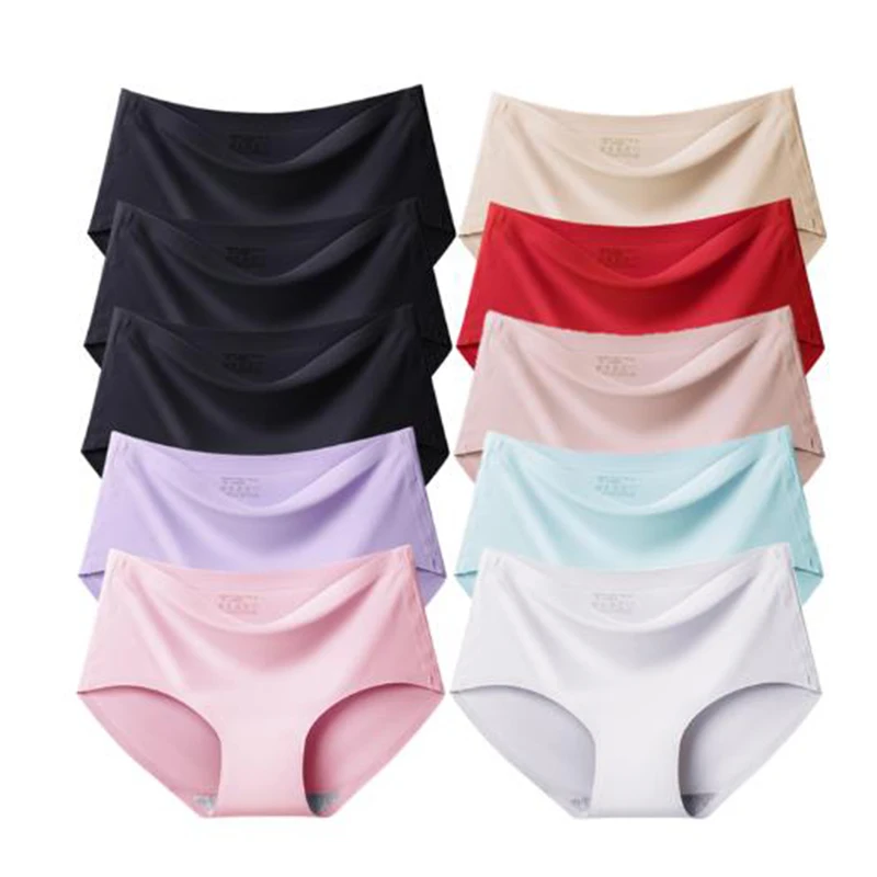 Seamless Panty Set Underwear Female Comfort Intimates Fashion Ladies Low-Rise Briefs Panties Women Ultra Thin Sexy Lingerie