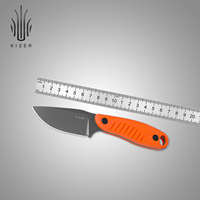 Kizer Fixed Blade Knife 1077A1/1077A2 Hare G10/KHS300C BK+G10 Handle with D2/Nitro V Steel Blade Survival Knife