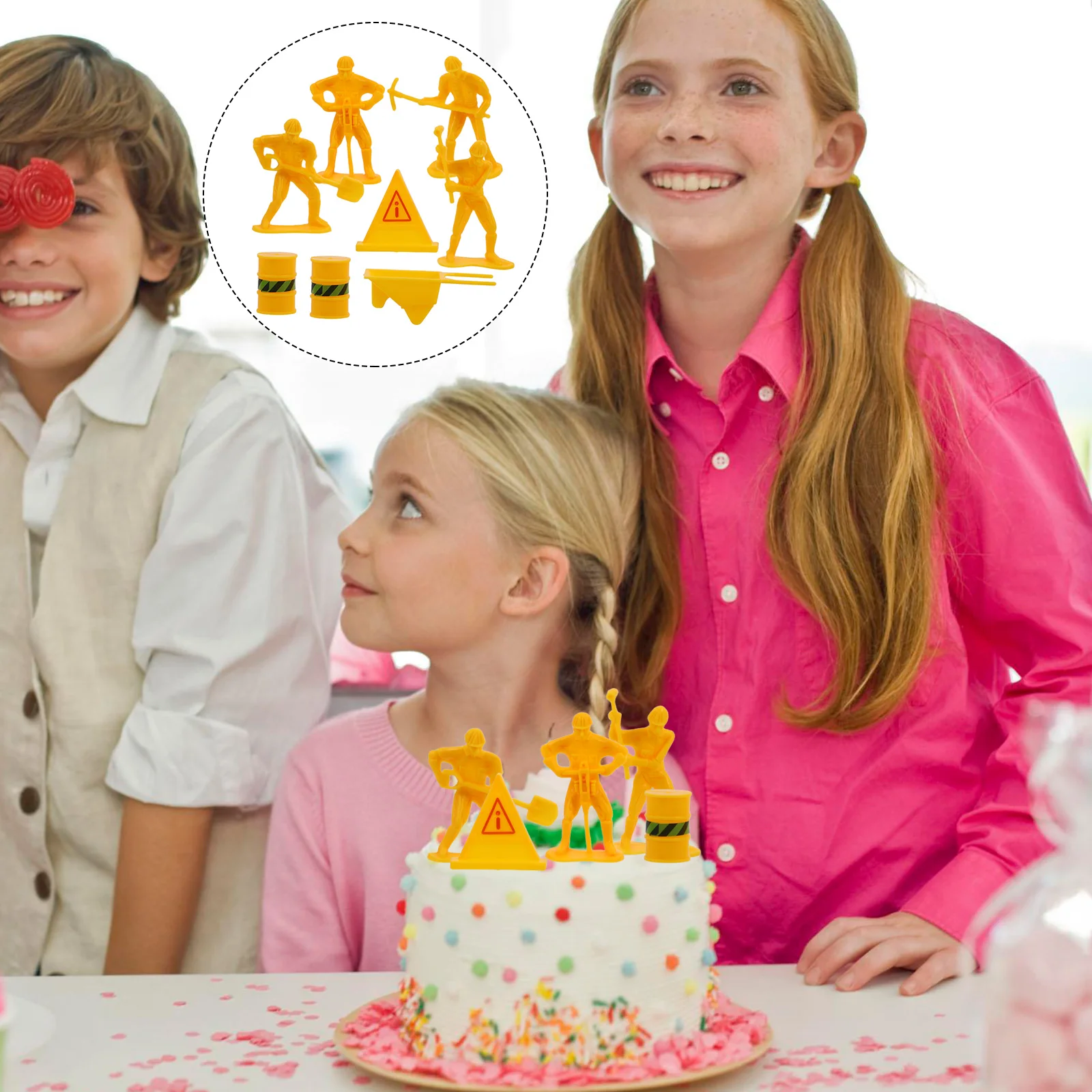 

Engineered Cake Decorating Construction Worker Toys Engineering Vehicle Plastic