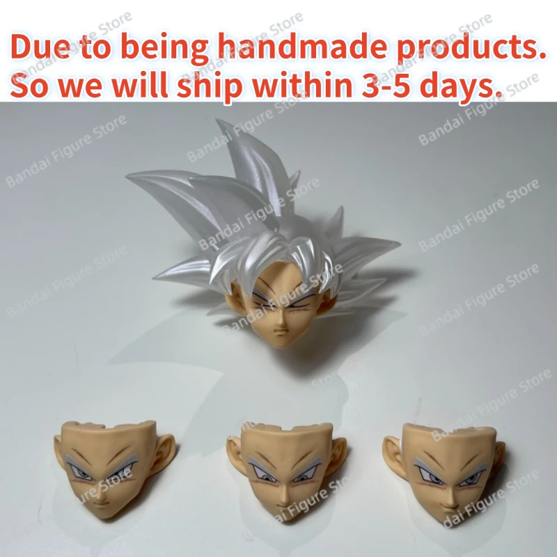 متوفر في المخزون SHF لعبة دراغون بول سوبر الترا غريزة: مفتاح الأناية جوكو SSJ2.0 KO TK مجموعة ملحقات نحت الرأس شخصية أنيمي