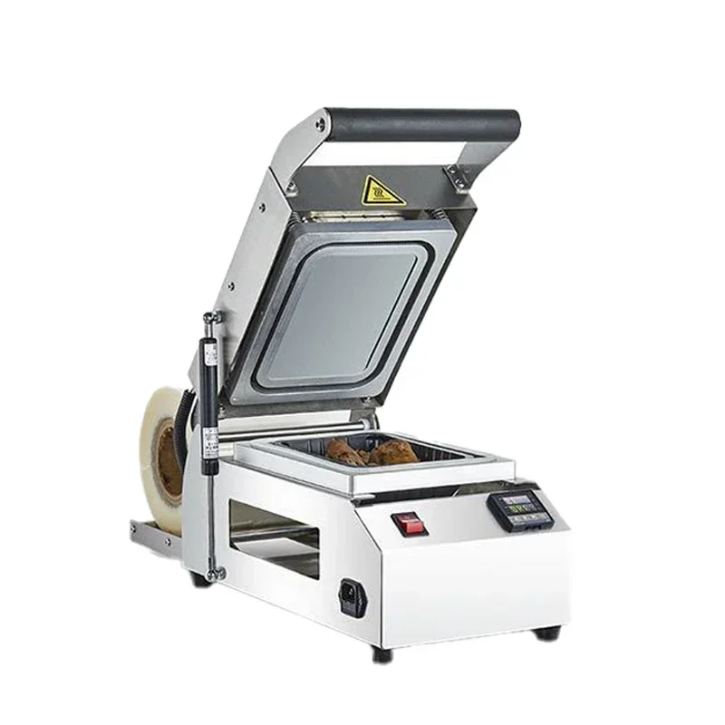 -Commercial Lock Fresh Box Sealing Machine Takeaway Disposable Lunch Box Steak Cooked Food Sealing Machine Packing Machine