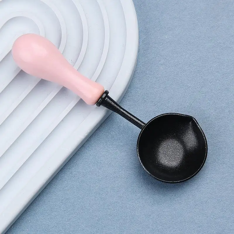 Hoogwaardige Lakzegel Non Stick Lepel Zegellak Lepel Stempelzegel Verwarming Lak Wax Tool Anti Stick Gemakkelijk schoon te maken