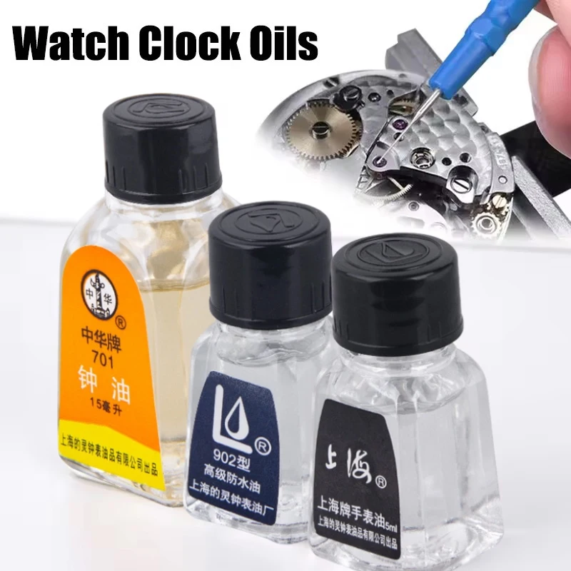 Aceite Profesional para Relojes 701 702 902, Lubricante Sintético Impermeable para Mantenimiento de Relojes, Herramienta de Reparación para Relojeros