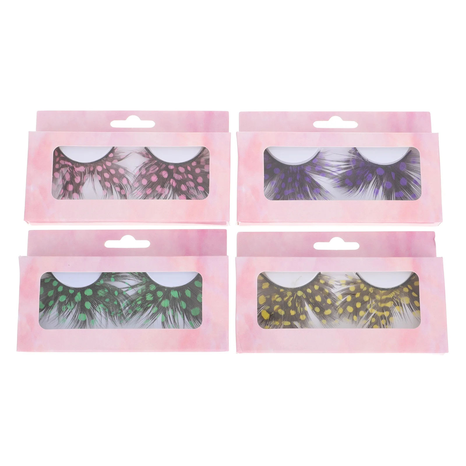 Colorful Dense Eyelashes Set Thick Makeup Lashes For Eyelashes Party Cosplay Dense Eye Stickers