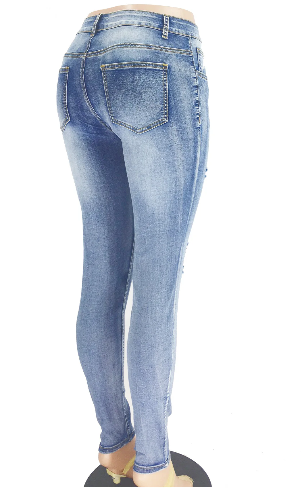 Low-Waist Slim Fit Sexy Denim Jeans Pant Women's Spring Summer Break Wholesale in Stock Fashionable Casual Trousers Vestidos