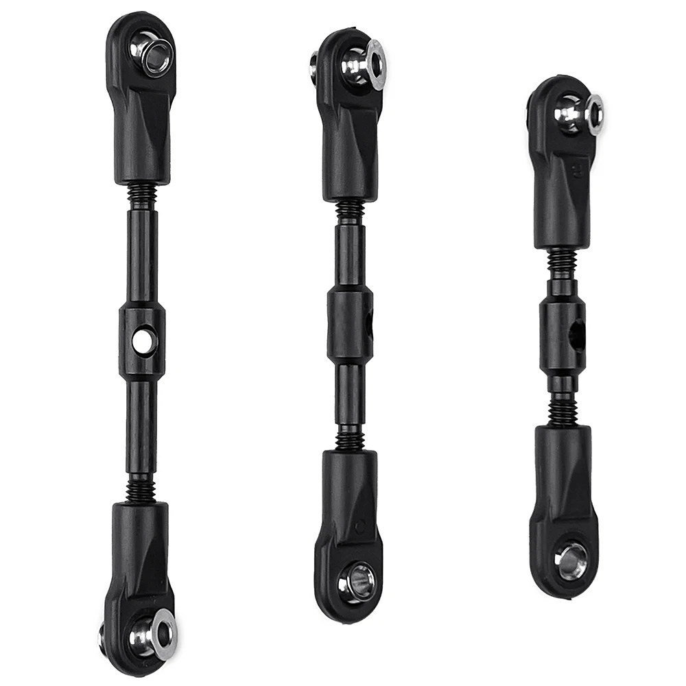 AXSPEED 6 Stück Stahl vorne hinten Achsschenkel M4 Gestänge Aufhängungsglieder für 1/10 T-raxxas Drag Slash C10 Rustler Stampede Slash Teile