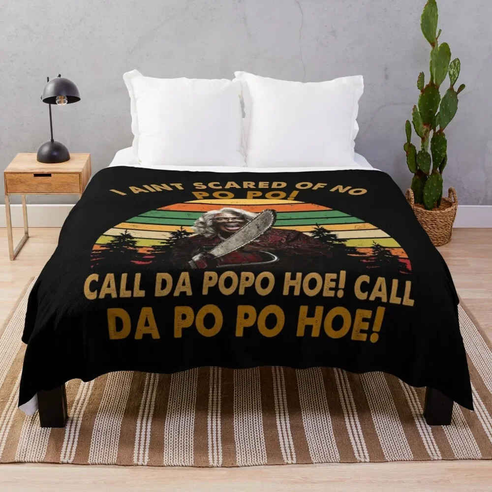 

Madea Tyler Call Da Po Po Hoe Throw Blanket blankets ands Giant Sofa Decorative Throw Retros Blankets