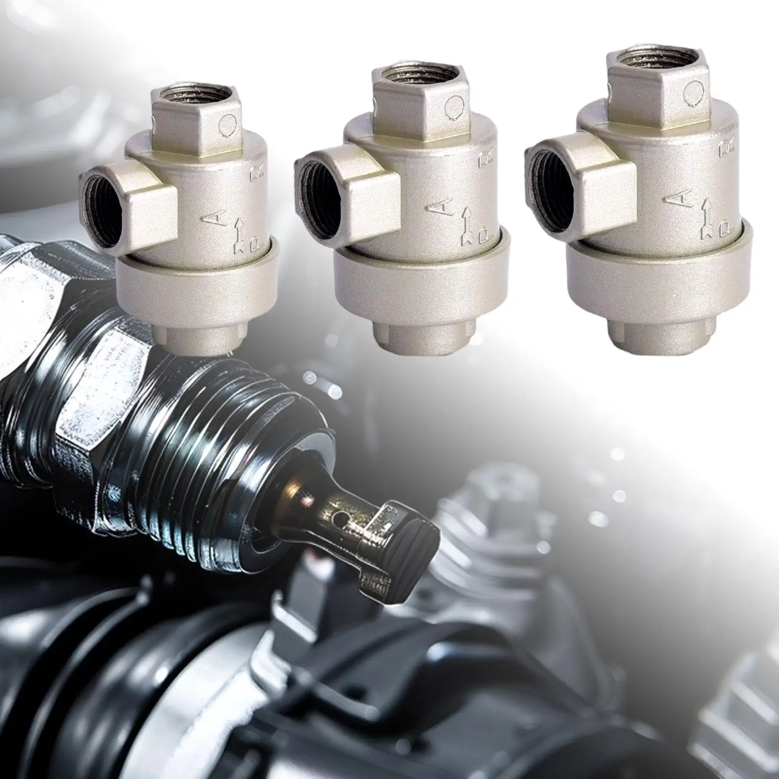 

Быстроразъемный клапан воздуха, алюминий, диапазон давления 0,12–1,0 МПа для