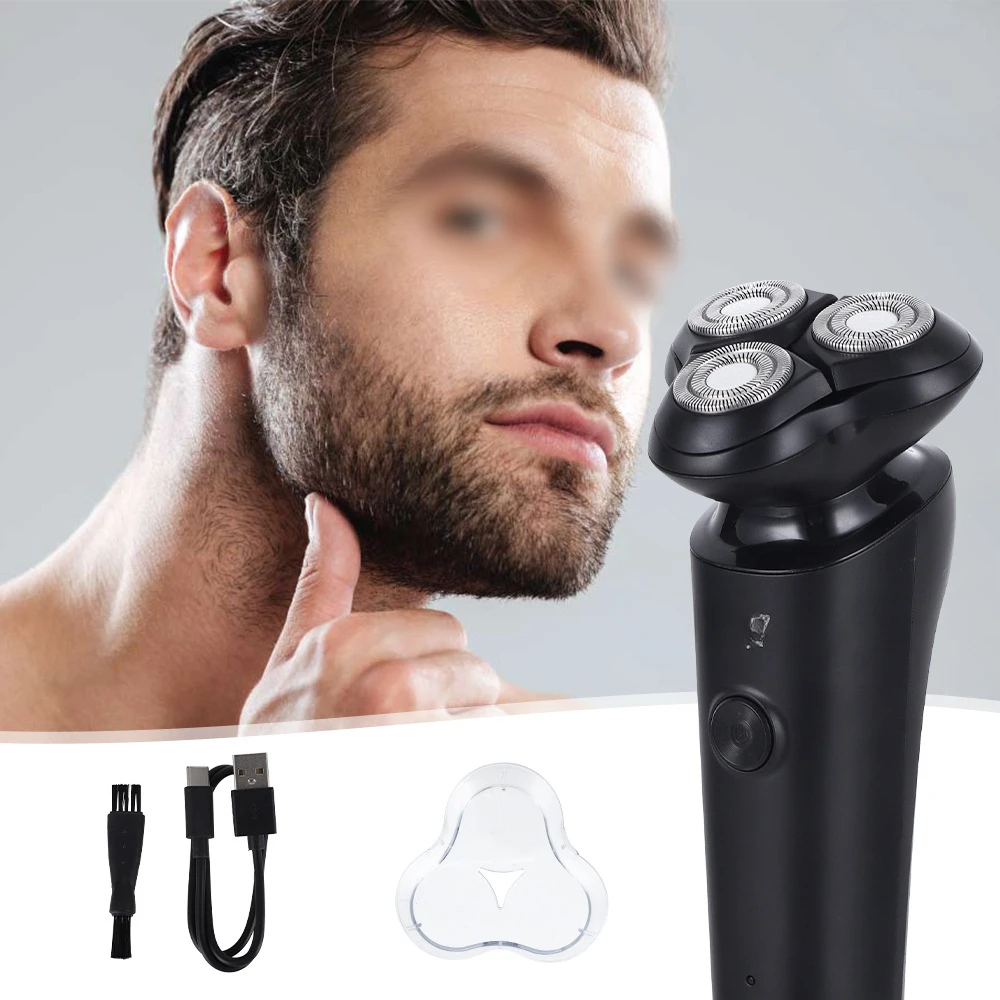 Star Foreign Trade Exclusively for Men Rechargeable Durable Household Portable 3-Head Electric Shaver