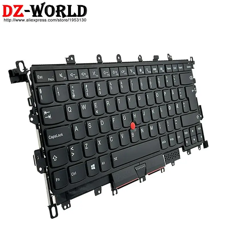 Tastiera retroilluminata per laptop Lenovo Thinkpad X1 Yoga 1a generazione BE CFR CH SWS CZ DE GR EE FR HU NDC NO SE FI SI IT AZERTY QWERTZ