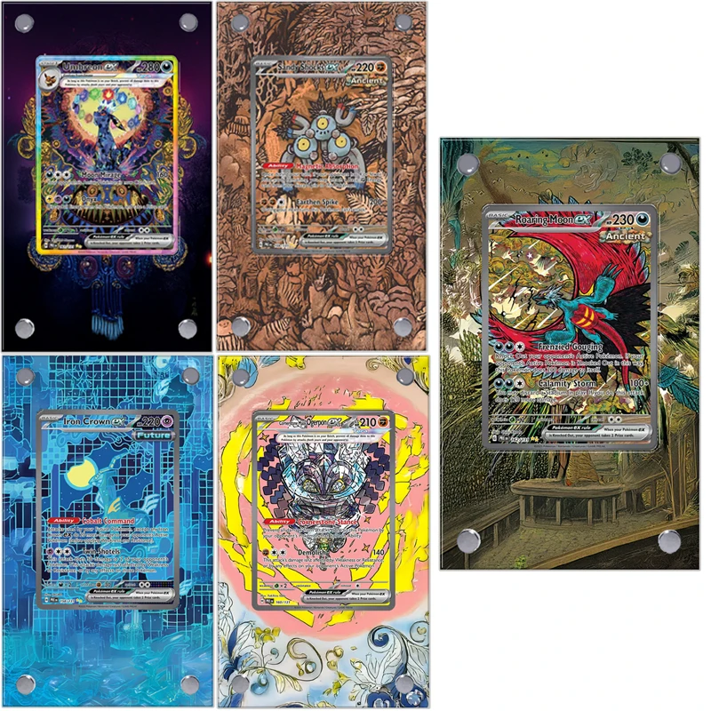 

Pokemon Umbreon lron Crown Roaring Extended Art Display Case Collection Card Extended Painting Psa Anime Display Rack Excluding