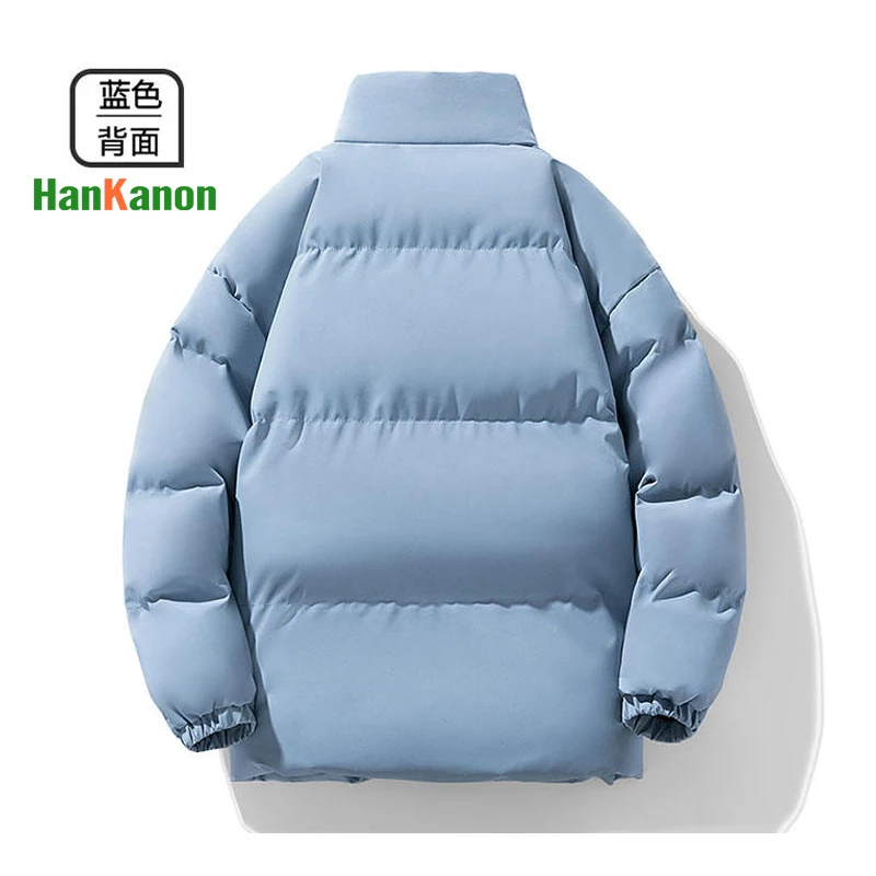 جديد الشتاء وصول سميكة الوقوف الياقة بلون زائد حجم للجنسين القطن - سترة مبطنة سميكة معطف القطن الحراري
