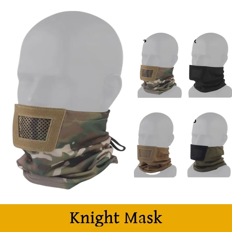 

Маска рыцаря Мягкая сетчатая дышащая полумаска для походов и спорта для походов