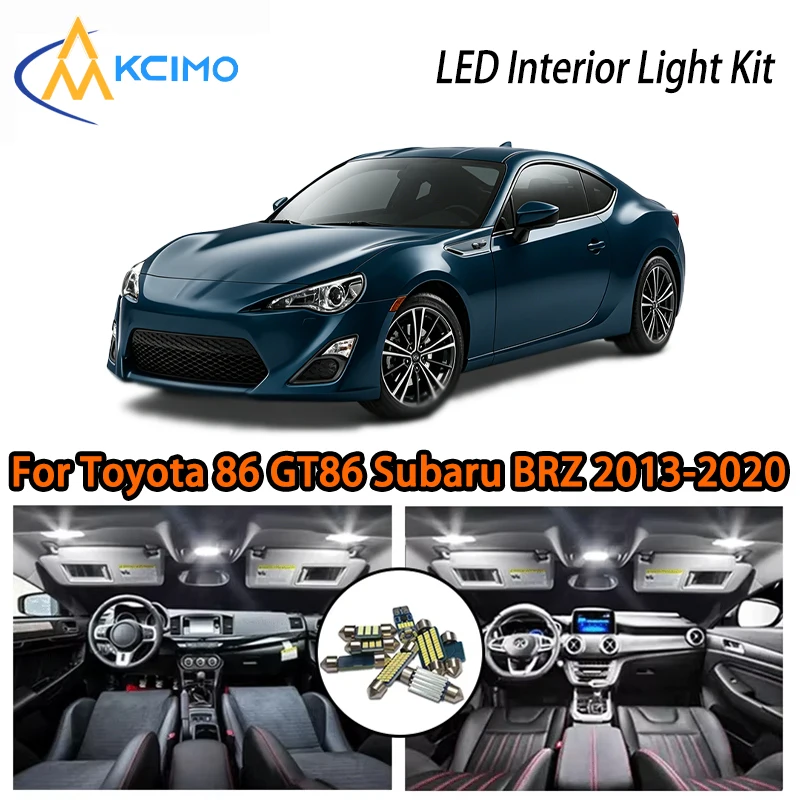 

Светодиодные внутренние светильники для Toyota 86 GT86 Subaru BRZ Scion FR-S FRS 2013-2020, два цвета на выбор, простая установка, комплект автомобильных ламп